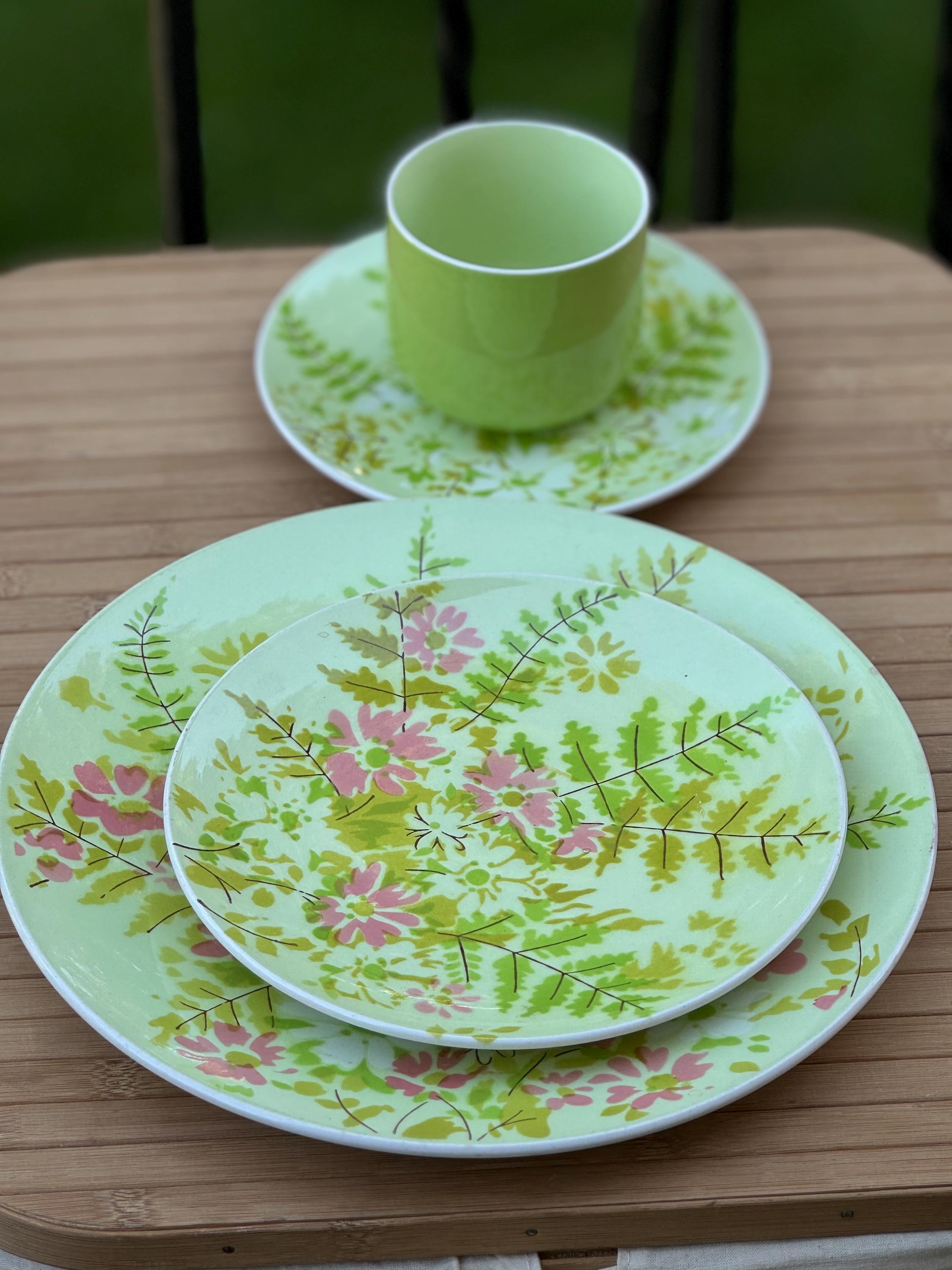 Mikasa Country Fashion Foliage Green 4pc Dinnerware Set - Etsy