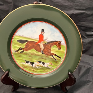 Fitz & Floyd TALLYHO Japan Fine Porcelain Luncheon Plate, Salad, Appetizer Dish