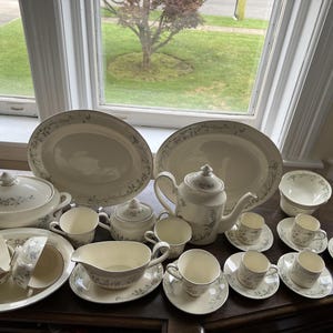 Minton Brookwood Fine Bone China Platinum Trim Dinnerware Your Choice