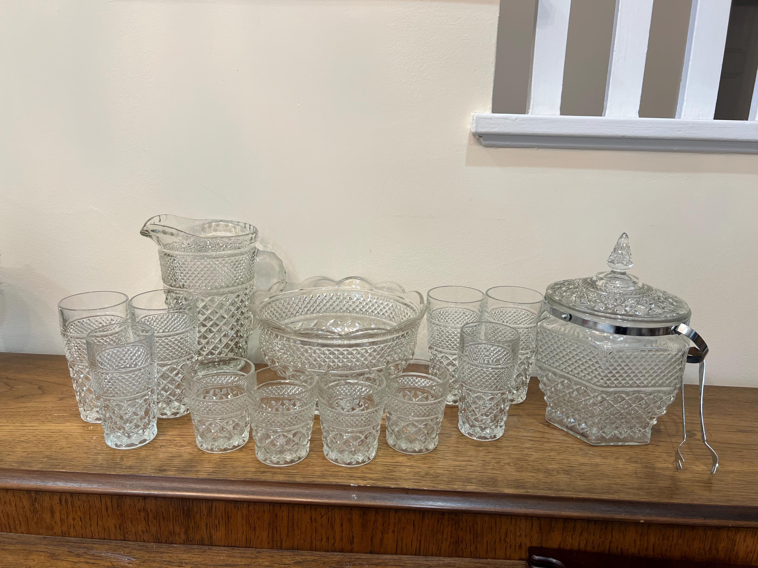 ヴィンテージ アンカーホッキング ウェックスフォード パターン