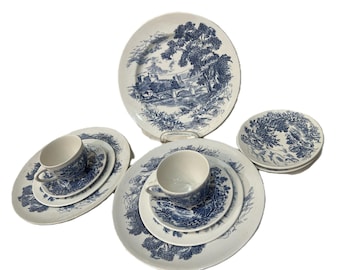ウエッジウッド　Enoch  Woodland 3枚セット Original English Vintage Enoch Wedgwood 'woodland' Design Cake