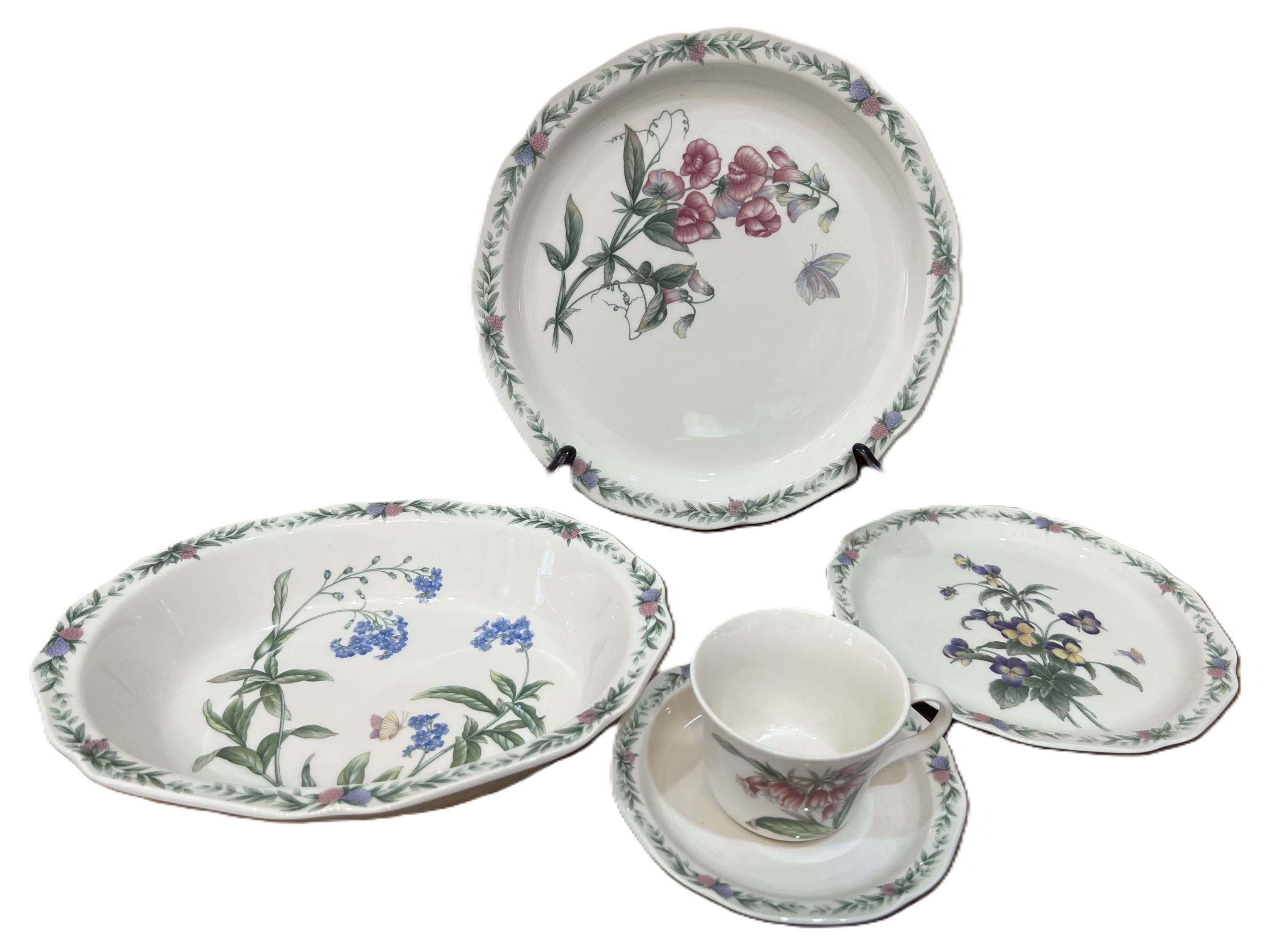 thumbnail image 2 of Vintage 1997 Noritake Conservatory Gala Cuisine Porcelain Dinnerware - Plates, Bowls, Cups 2 of 3