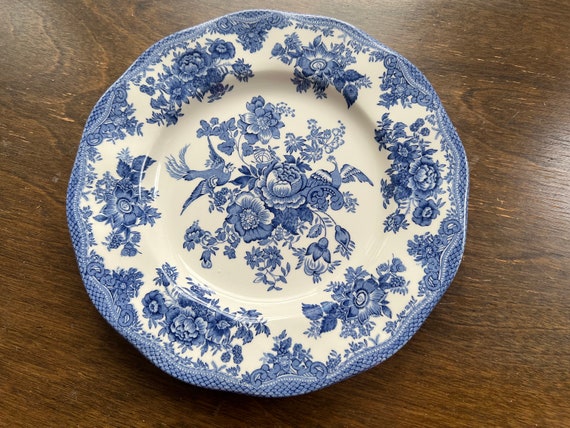 Johnson Brothers Asiatic Pheasant Blue Dinner Plate New Made in