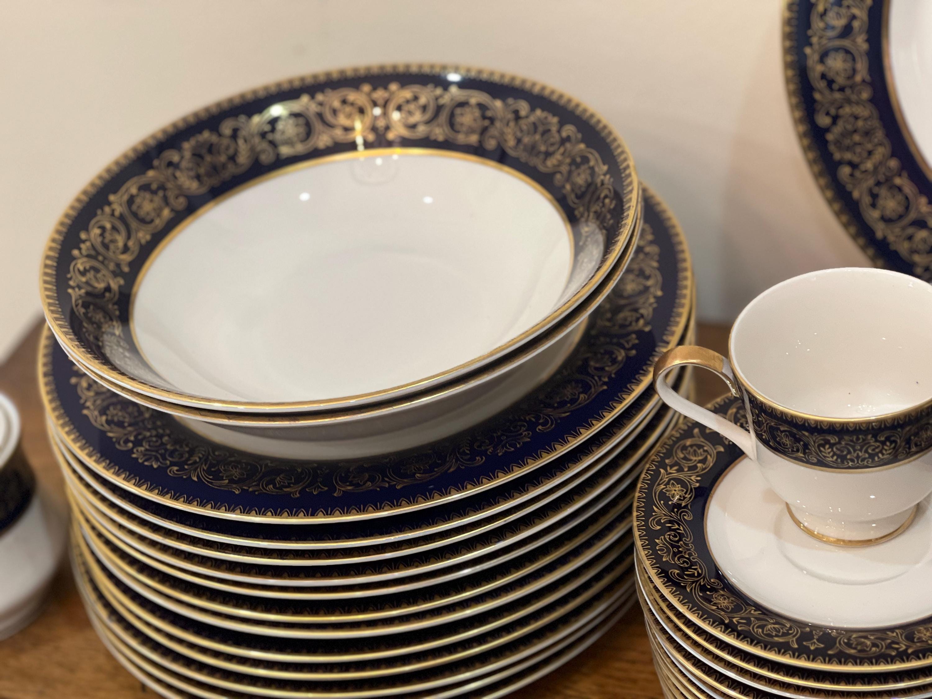 Heritage Cobalt Blue Dinnerware Set : by Royal Castle Japan ,your