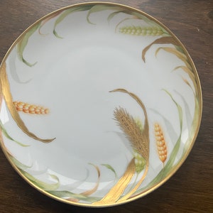 Rosenthal Porcelain Hand Painted  Wheat Plate, Bavaria, Made in Germany