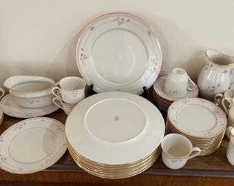 Lenox Rose Manor Pink Dinnerware Set, Plates Cups Coffee Pot Your Choice