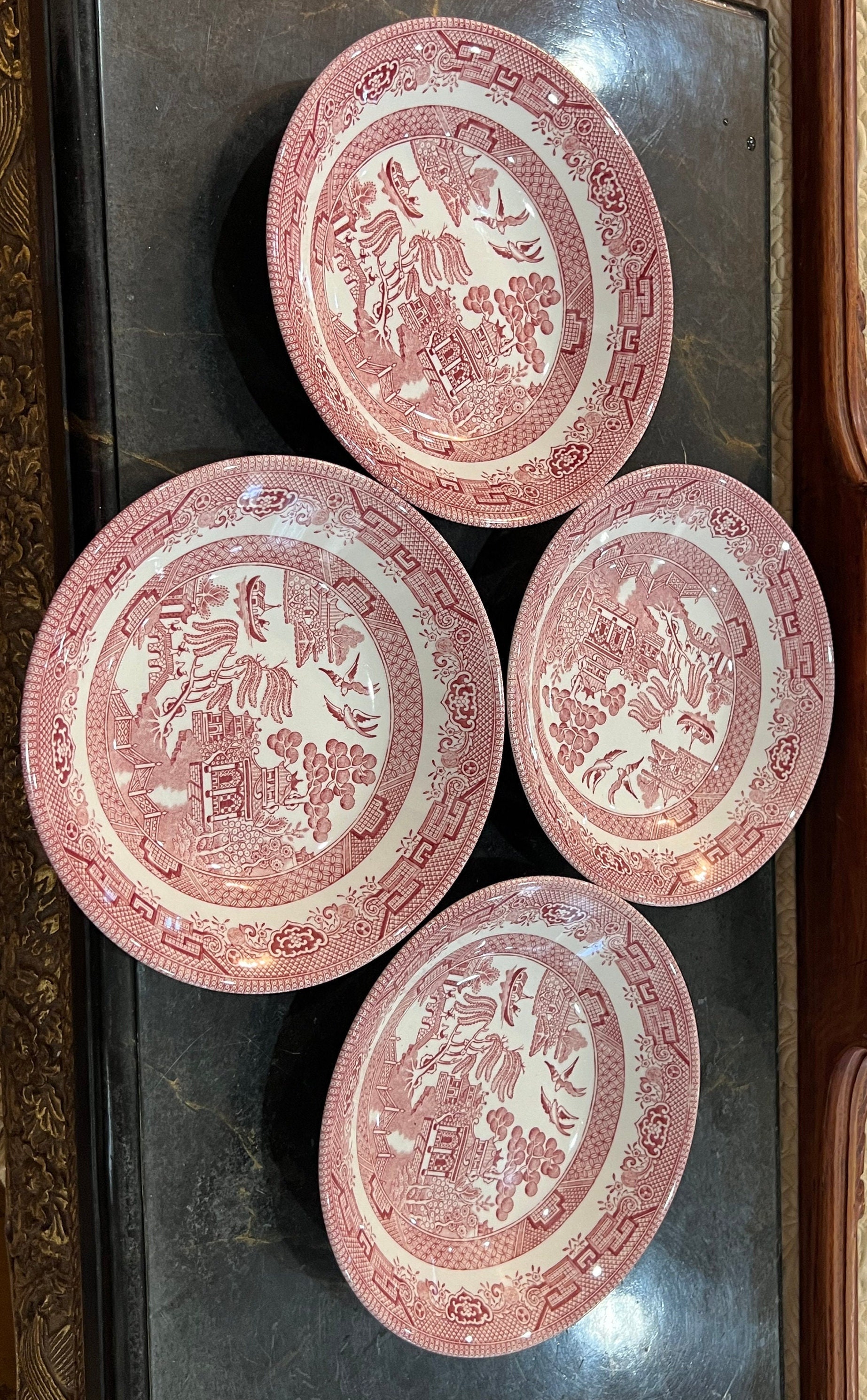 Pink willow dishes clearance