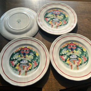 IVY HILL Welcome Home Inwood Gate Plates Set Of 4 8 inch Plates
