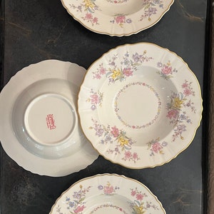 Federale vorm Syracuse China Briarcliff Set van 4 soepkommen Federal Shape