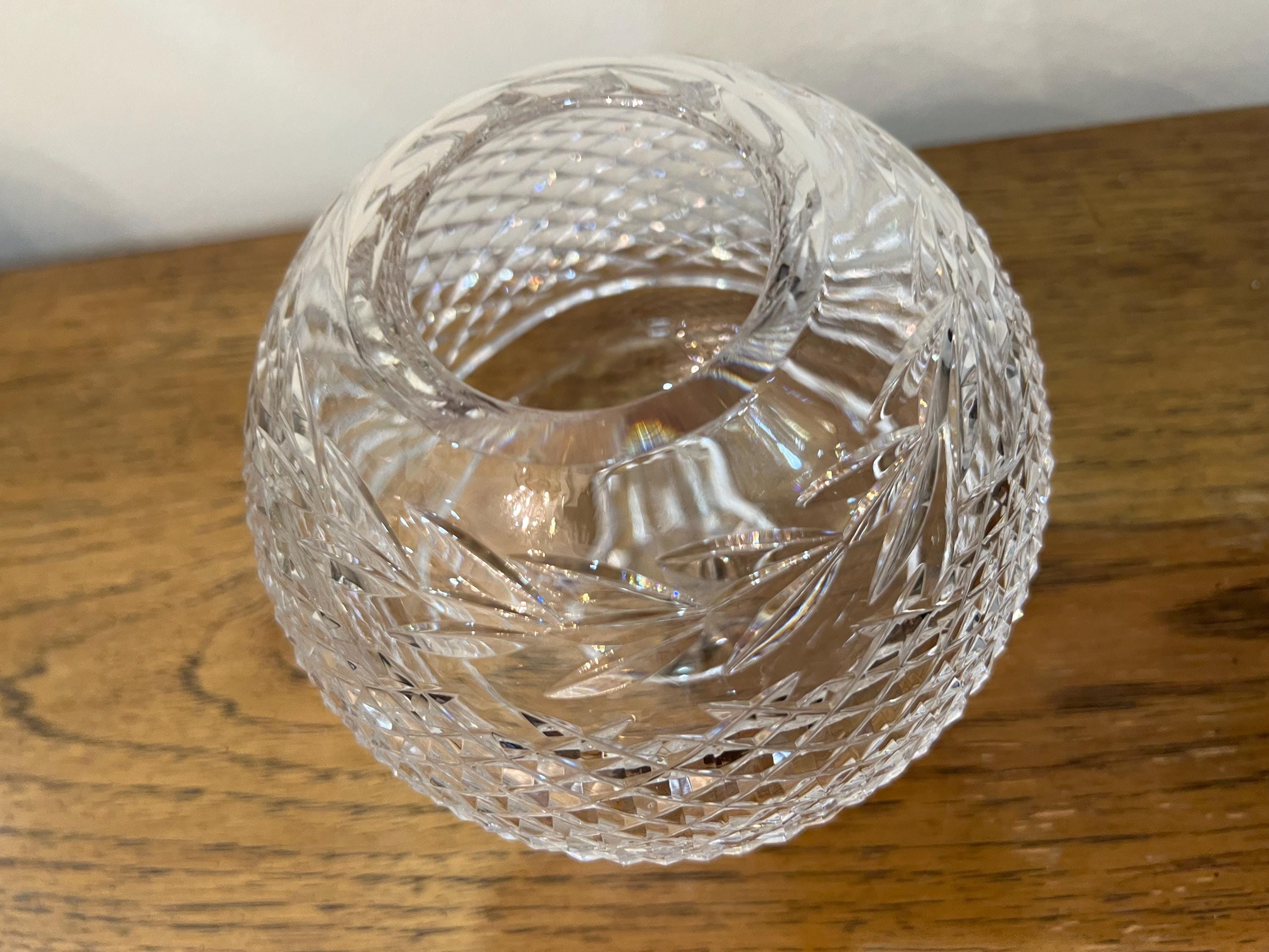 ウォーターフォードクリスタル グランドア ローズボウル 花瓶 5インチ