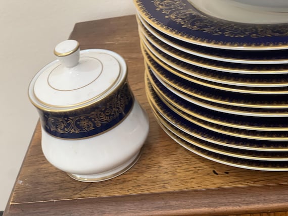 Heritage Cobalt Blue Dinnerware Set : by Royal Castle Japan ,your