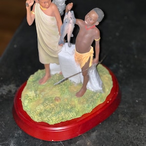Thomas Blackshear Ebony Visions Good Catch Collectible Figurine Limited Edition 484/1500 First Issue