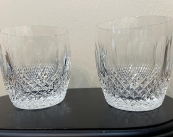 Waterford Crystal Colleen Old Fashioned Whiskey Glasses Set Of 2 9oz