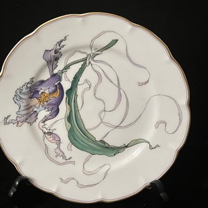 Haviland Limoges &quot;Ochidee&quot;, Orchidee, Erste Ausgabe der Serie &quot;&quot;Fleurs Et Rubans&quot;&quot;&quot;