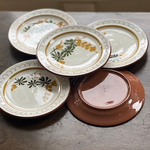 Stangl  Golden Blossom Set Of 5 Dessert Appetizer Plates