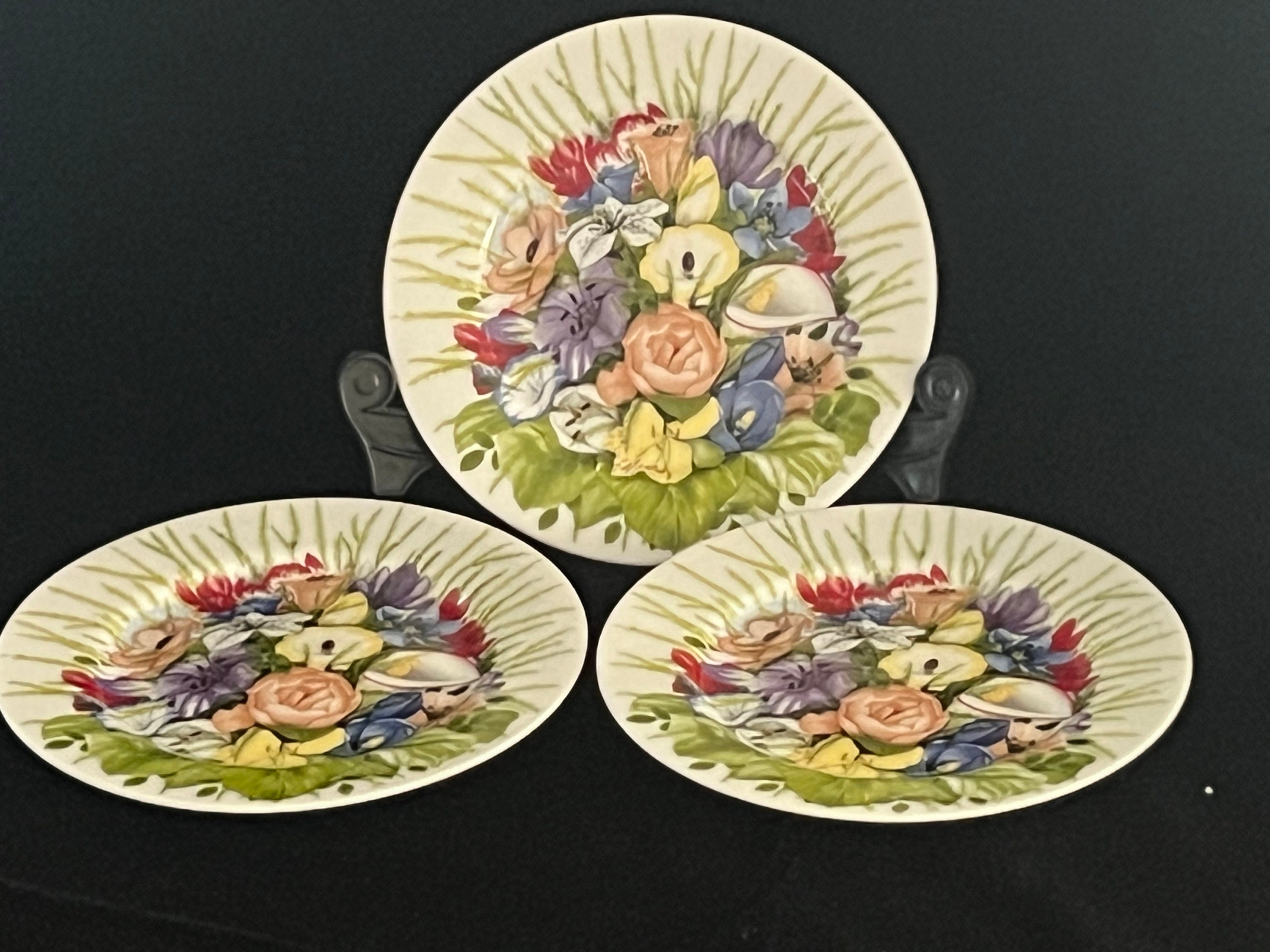 TAITU タイツー 皿 4枚 EMILIO BERGAMIN PAGLIA Taitu Italy I Fiori