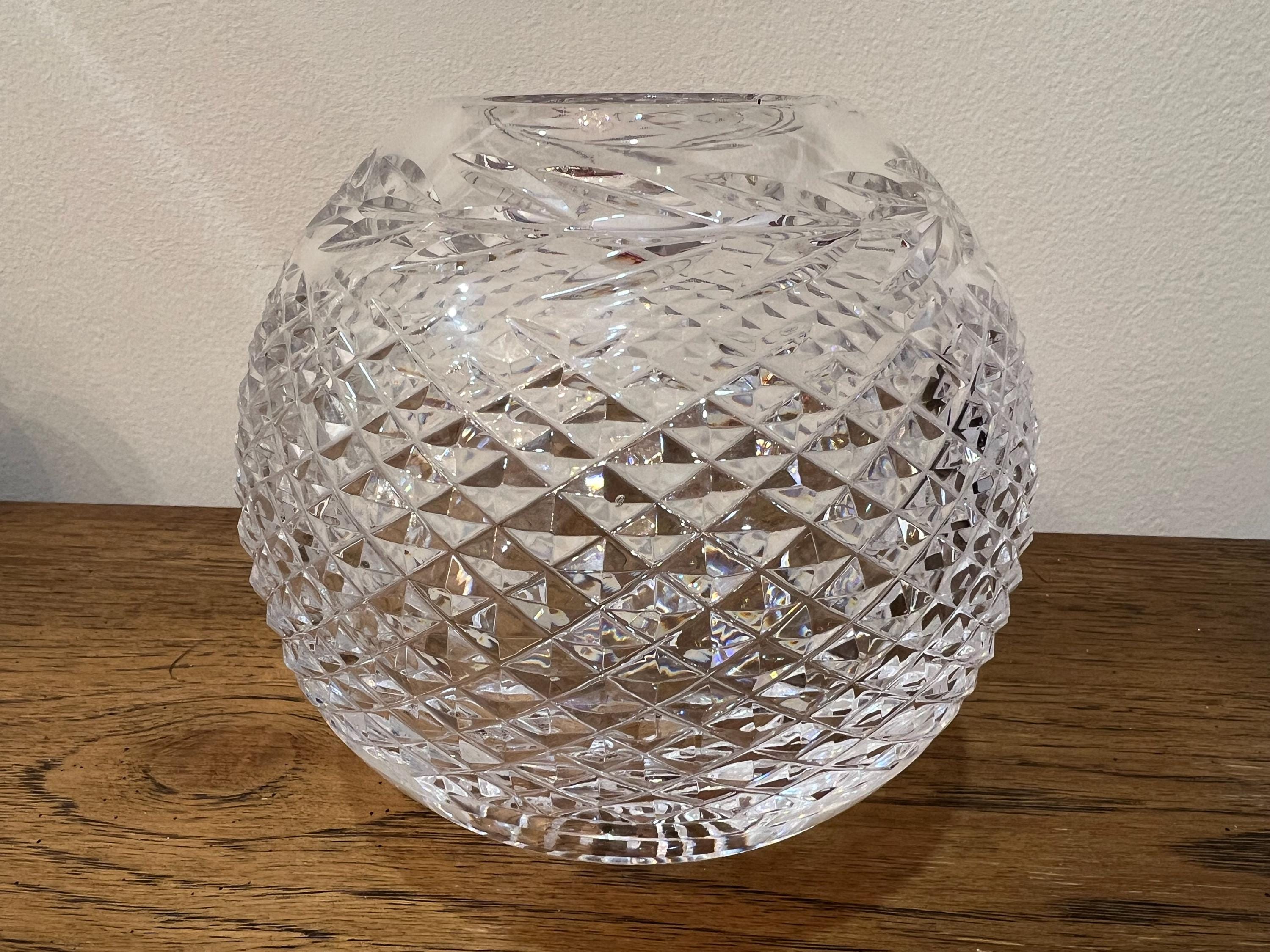 ウォーターフォードクリスタル グランドア ローズボウル 花瓶 5インチ