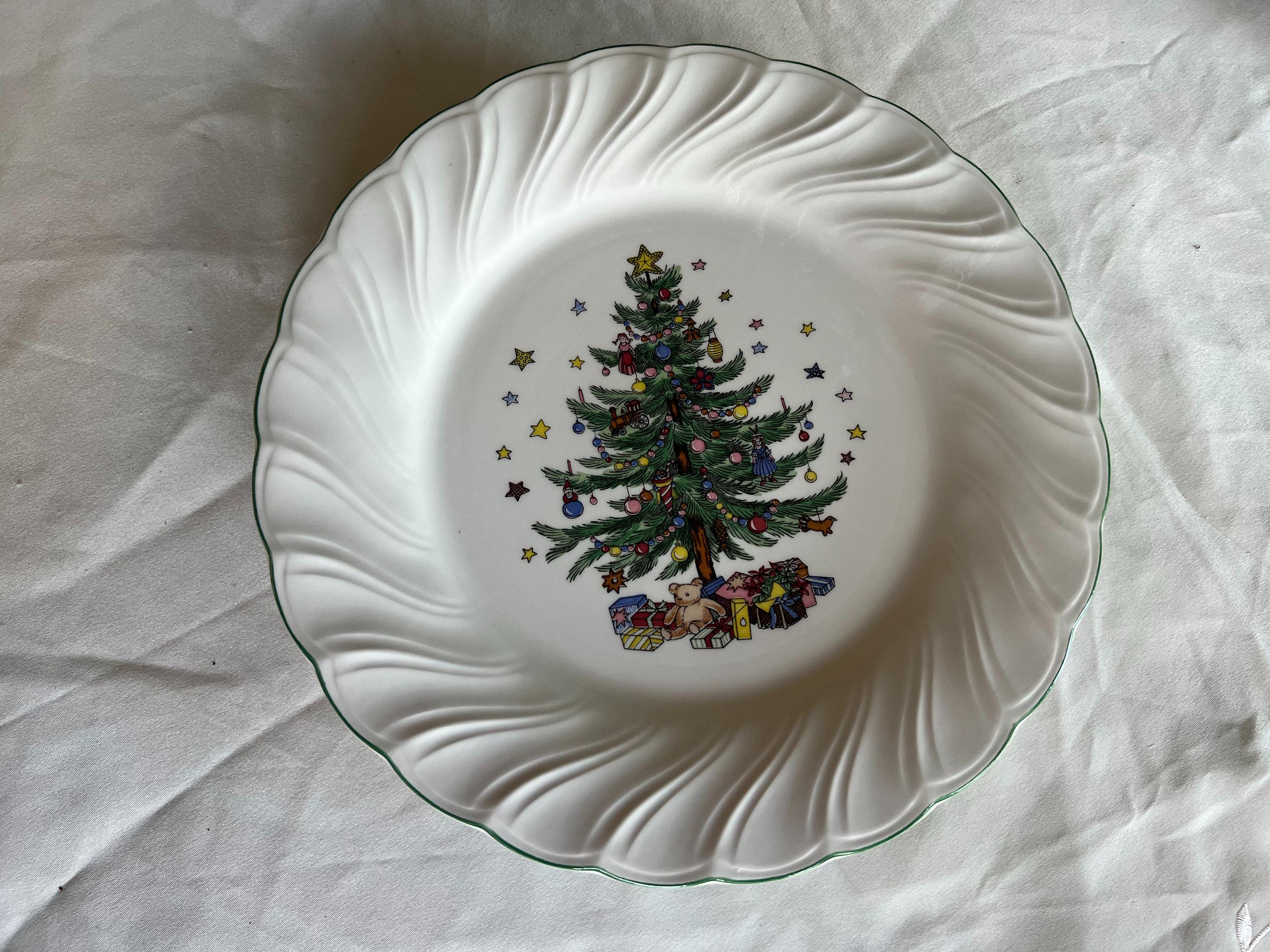 Christmas Tree Happy Holidays Nikko Christmas Dishes Vintage Nikko