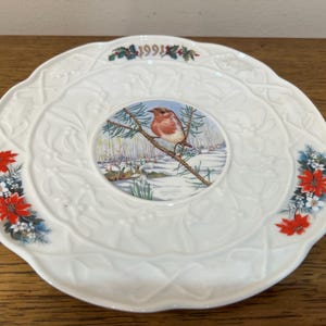 1991 Donegal Parian China Christmas Plate No. 995
