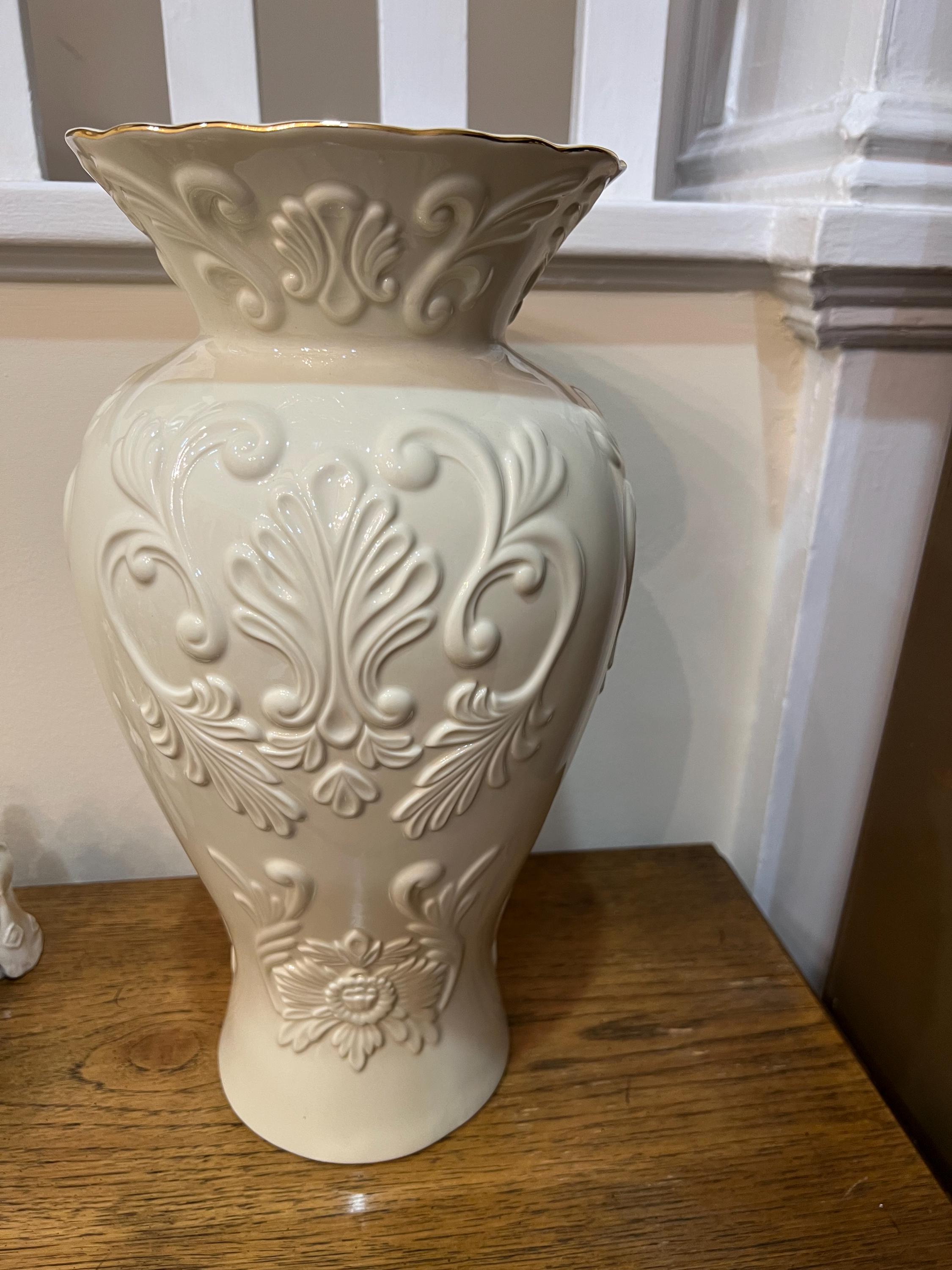 Lenox Georgian Fine Porcelain Tall Vase Ivory 16in - Etsy