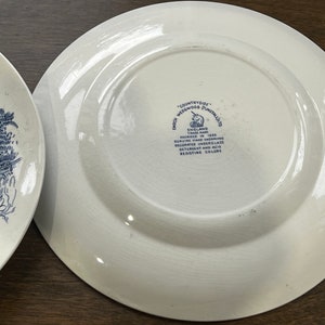 ENOCH WEDGWOOD TURNSTALL England Countryside Set Of 2 Plates Vintage