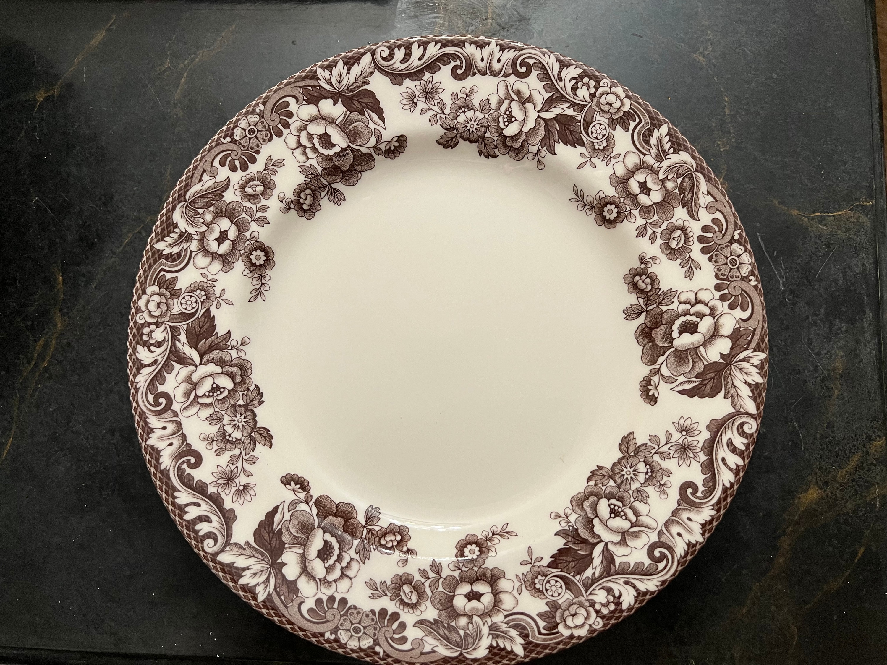 SPODE Delamere Brown Earthenware S3723 Set of Dinner Plates Made