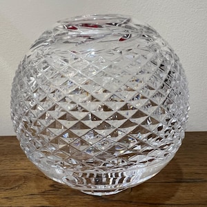 Waterford Crystal Glandore Rose Bowl Vase 5in