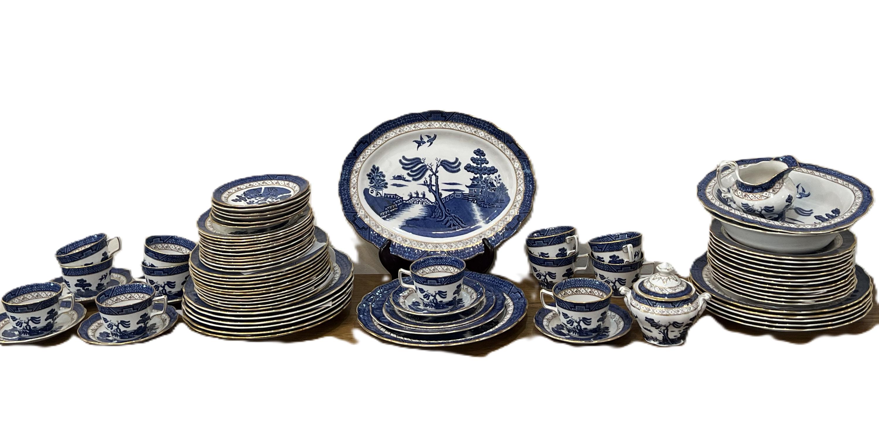 【美品】ロイヤルドルトン★BOOTHS Real Old Willow★大皿 Royal Doulton Booths Real Old Willow Dinnerware: England, 1981 - Etsy