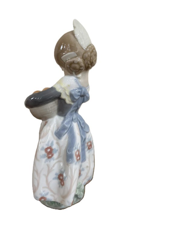 リヤドロ　バレンシアの少女 　♯4841 Lladro Valencia Girl with Oranges Figurine 4841 Pastel Glossy 7