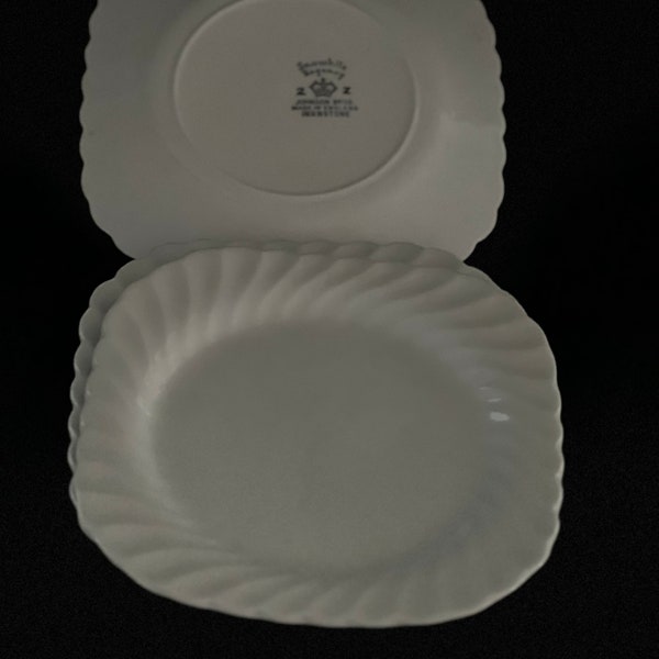 Johnson Brothers White Regency Salad Etsy
