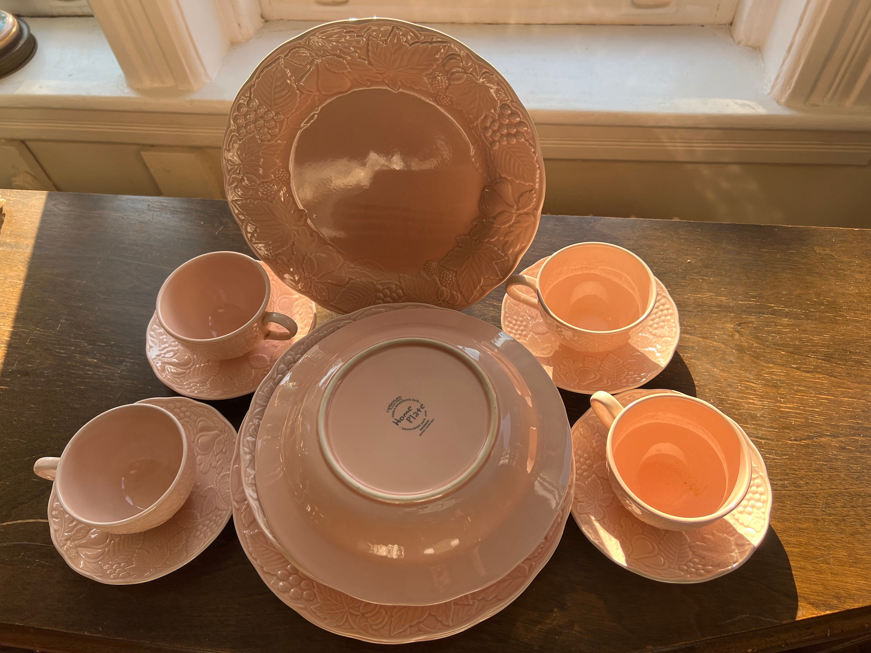 NIKKO Company Optimum Lead Free Home Plate Woodbury Pink / Peach