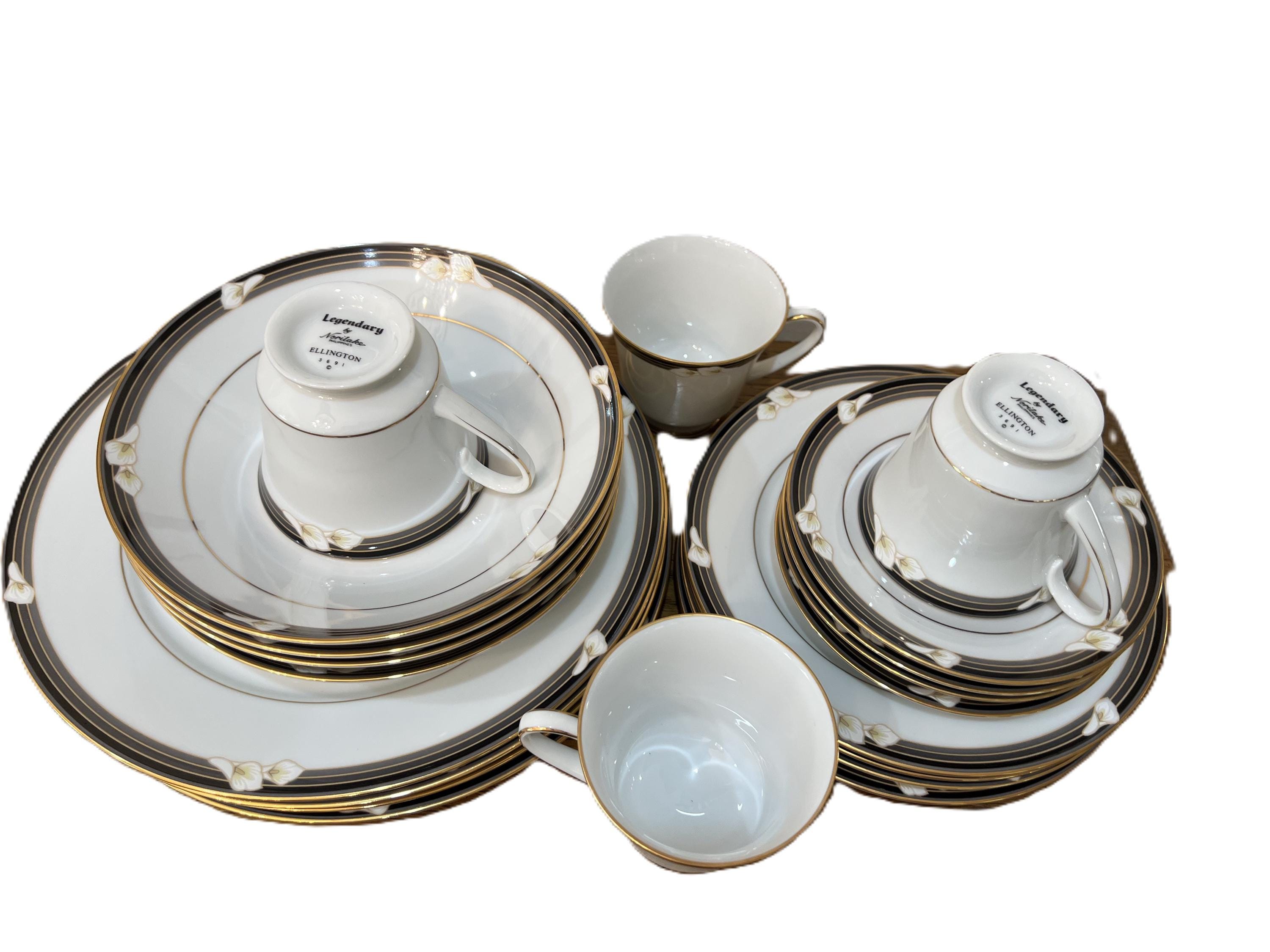 ノリタケの伝説的エリントン食器セットとサービングピース、あなたの