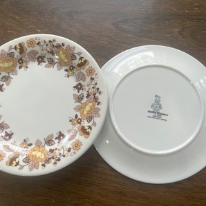 Royal Doulton Indian Summer Brown 4 PC Salad Plates Set