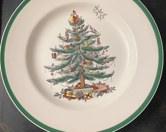 スポード クリスマスツリー サラダプレート、イギリス製 - Etsy 日本