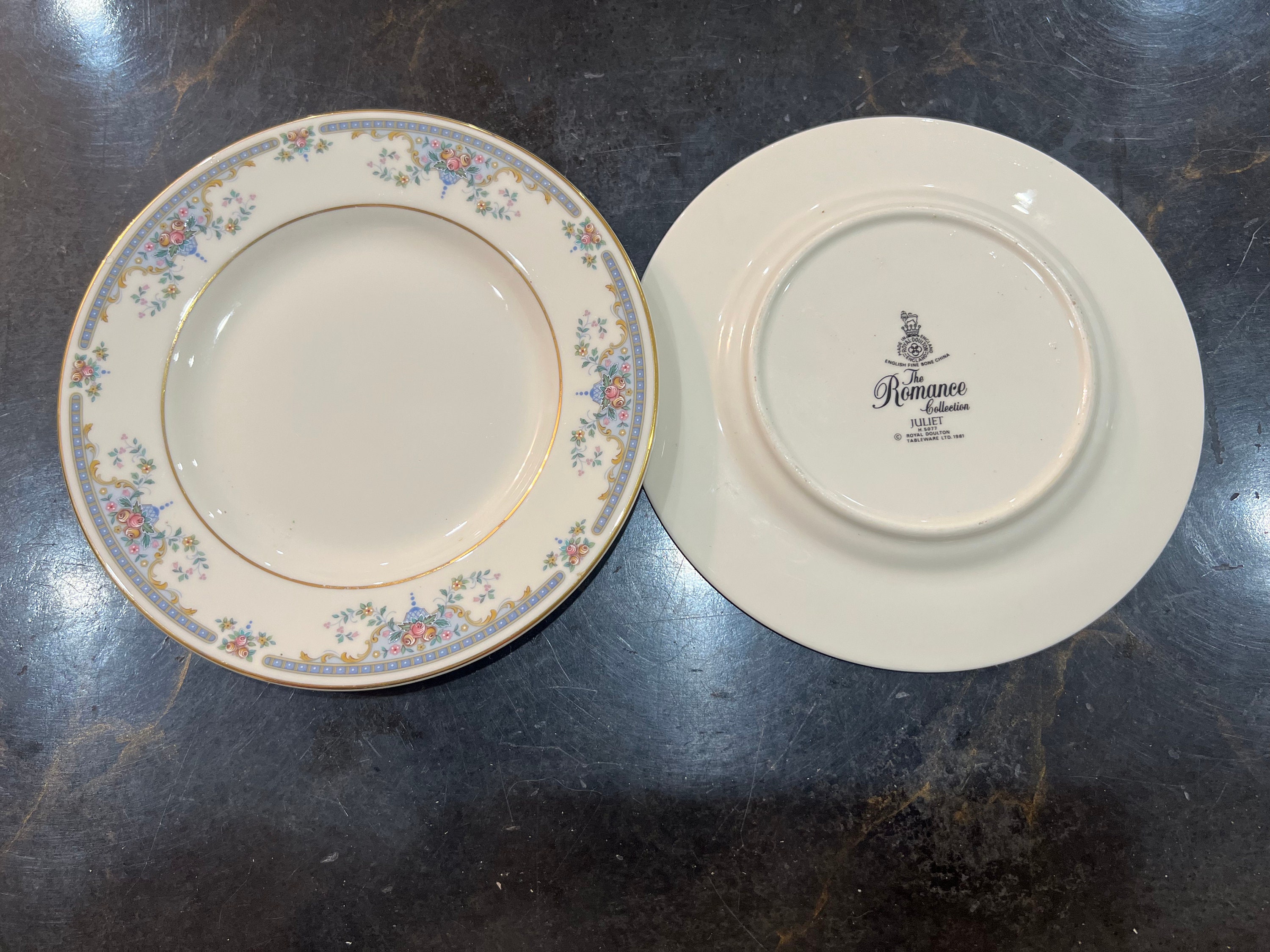 Royal Doulton Romance Juliet Salad and Appetizer Plates Set of 4 