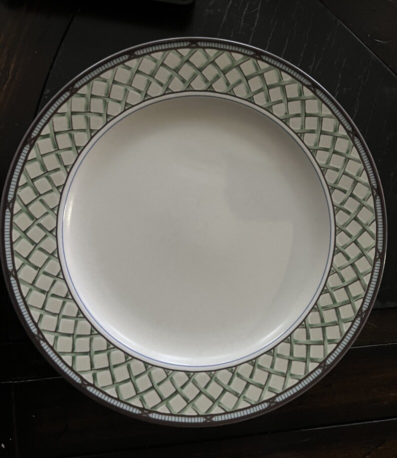 Mikasa Intaglio Garden Trellis Dinner Plate EUC CA229 Etsy