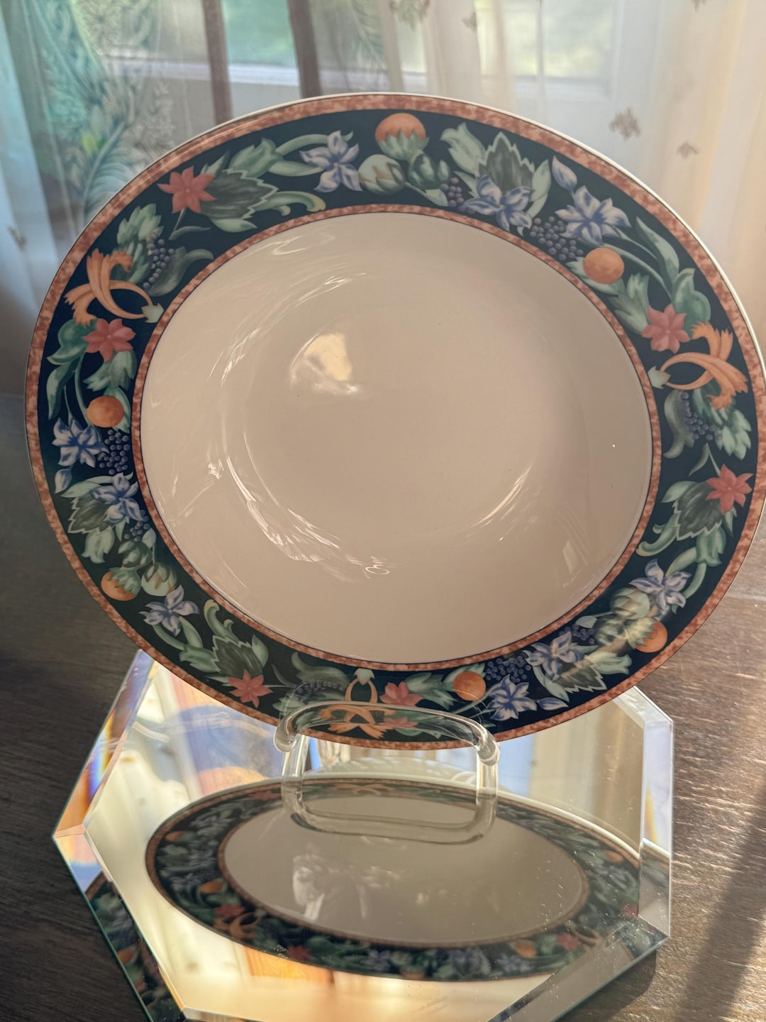 Christopher Stuart Mystical Garden Plates: Floral Dinnerware Set of 5 ...