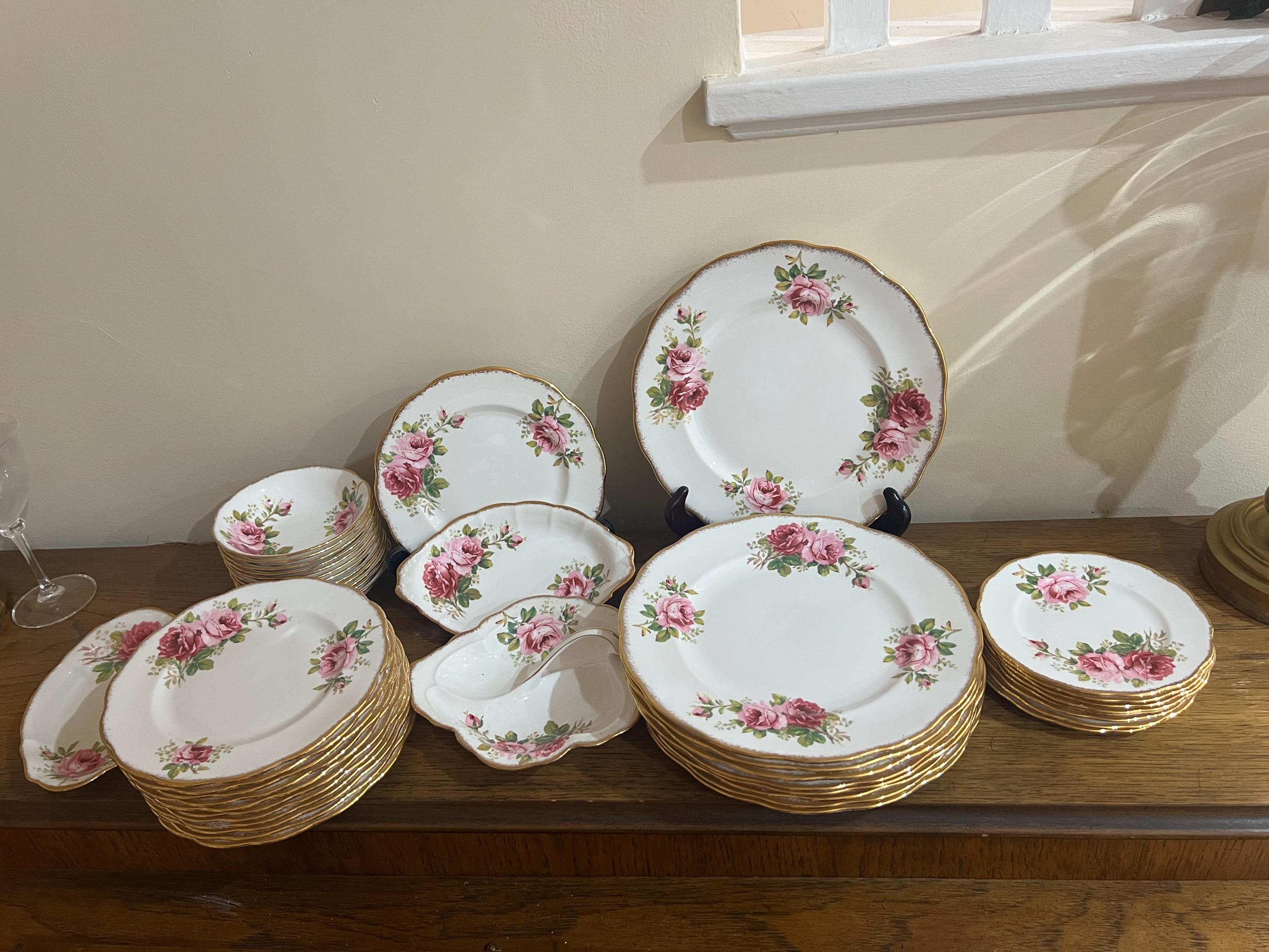 Rose、*****、JAPAN食器&皿セット Pink rose dinnerware - Etsy 日本