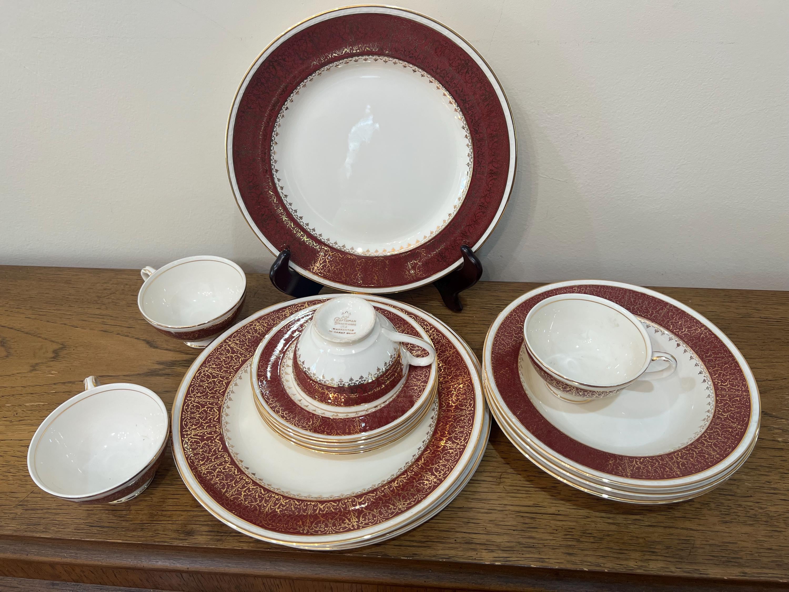 Empire Porcelain社 イギリスビンテージ皿 4枚セット 1950年 Empire England - Etsy