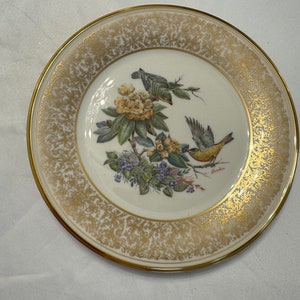 Lenox Limited Edition Plate Edward Boehm Birds &quot;GOLDFINCH&quot; 1971 UNUSED