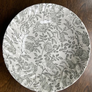 Royal Wessex Grey Peony Transferware  Microwave And Dishwasher Safe Bowl Made In England