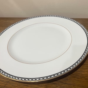 Black Ulander Dinner Plate by Wedgwood Unused