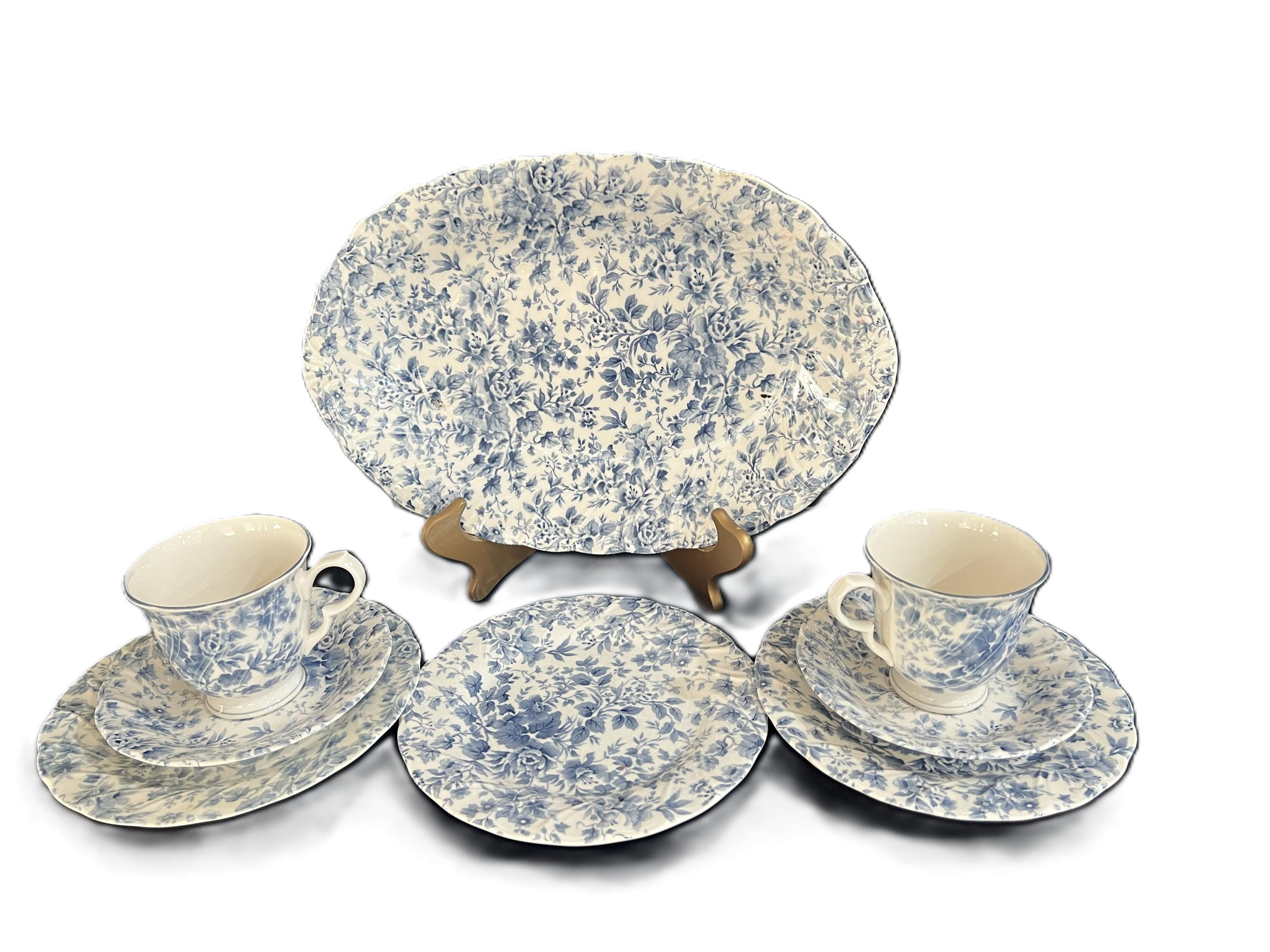 Tea Roses by NIKKO Platter , Salad Plate, Teacup and Saucer, Set