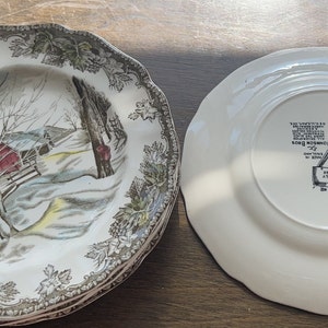 JOHNSON BROTHERS Friendly Village Sugar Maples Set of 6 Bread And Butter Plates UNUSED