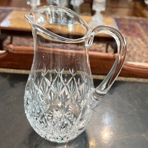 Clarebridge Ireland Vintage  Large Hand Cut Crystal 9&quot; Pitcher