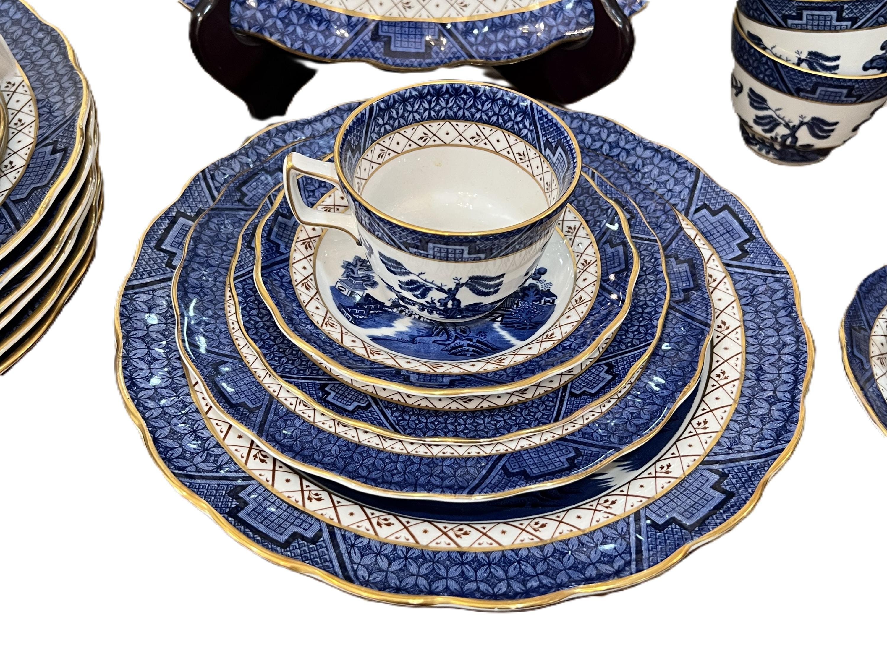Royal Doulton Booths Real Old Willow Dinnerware: England, 1981 - Etsy