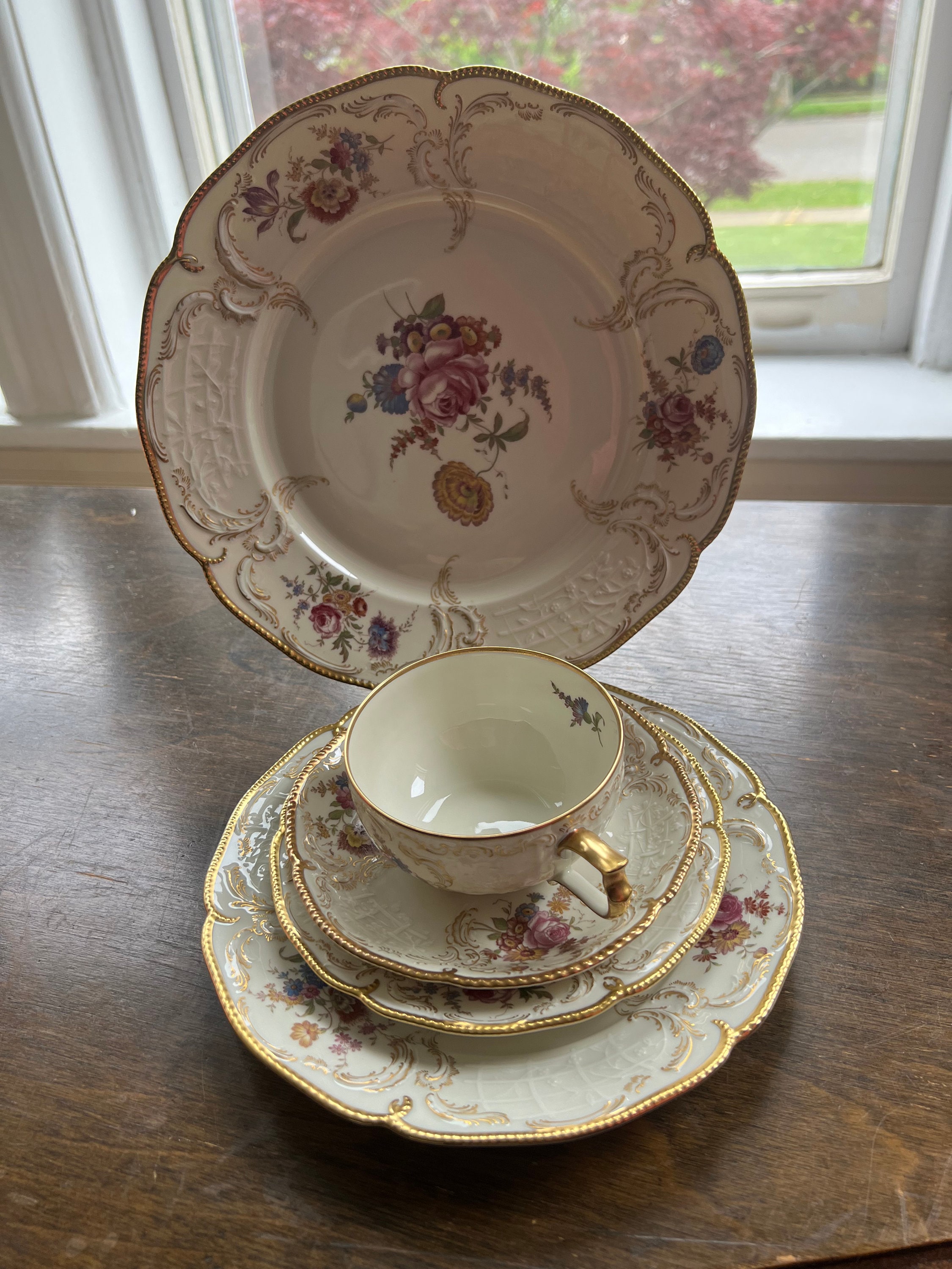 Rosenthal - Six assiettes petit-déjeuner - Rococo - Porcelaine