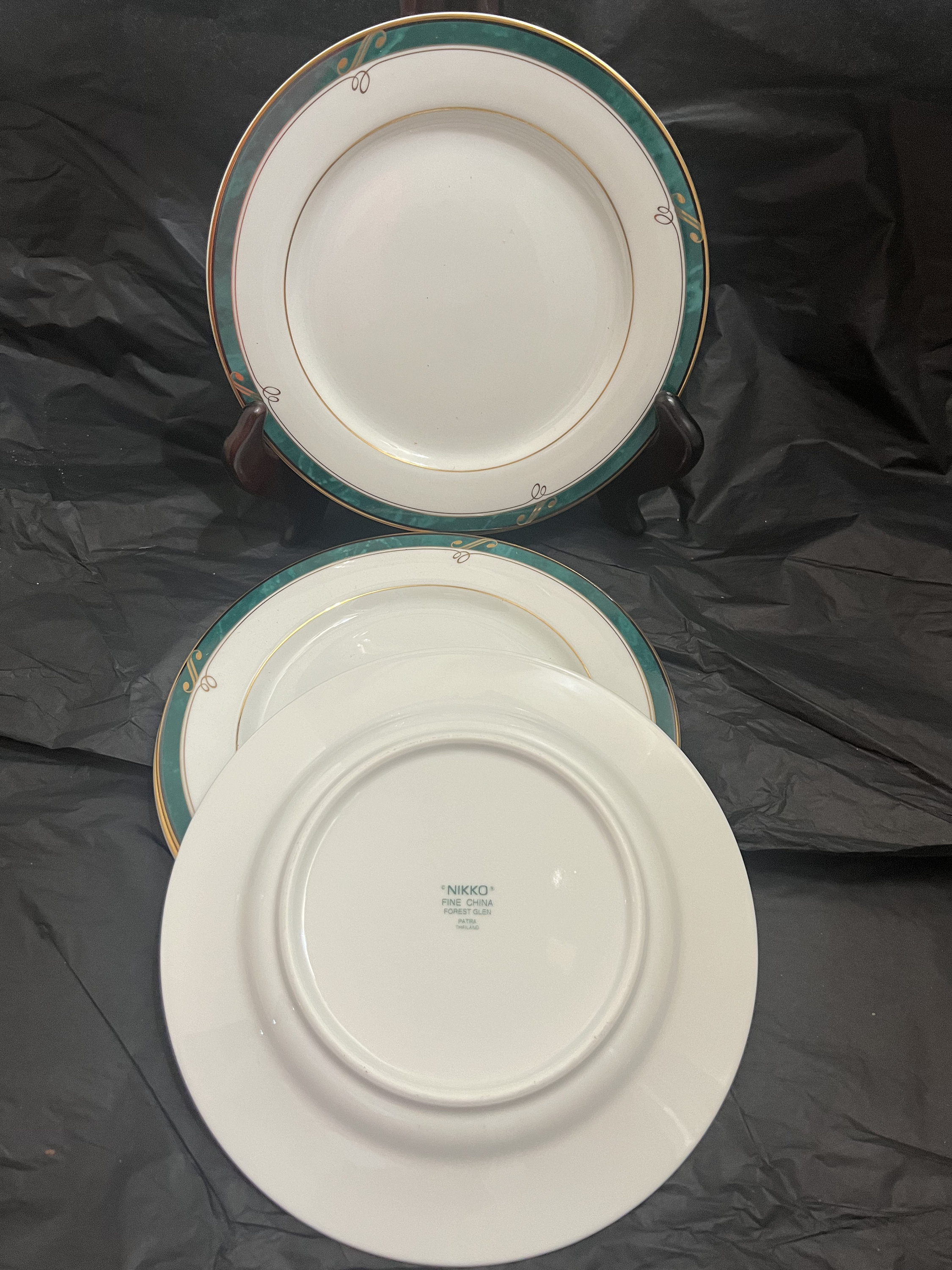 NIKKO Fine China Forest Glen Set of 2 Dinner Plates Unused - Etsy