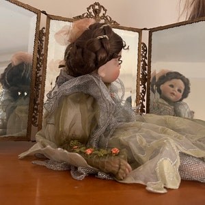 Mundia Porcelain 20 Inch  Doll by Christine et Cecile Circa 1997