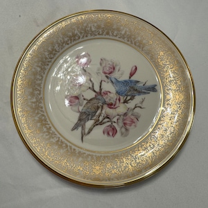 Lenox Limited Edition Plate Edward Boehm Birds &quot;MOUNTAIN BLUEBIRD &quot; 1972 UNUSED